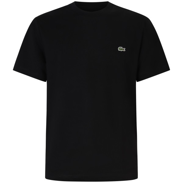 T-shirt nera con mini logo per uomo