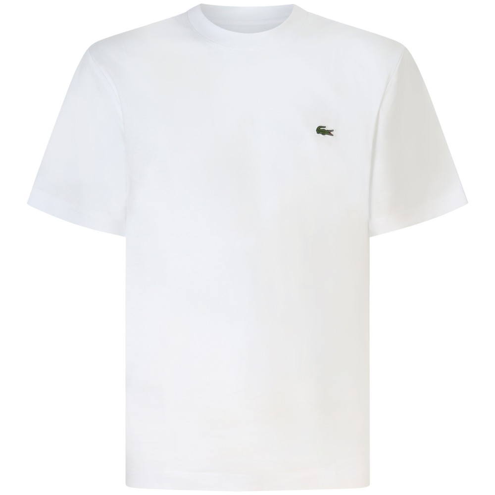T-shirt bianca con mini logo per uomo