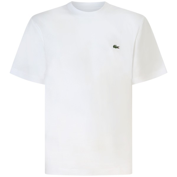 T-shirt bianca con mini logo per uomo