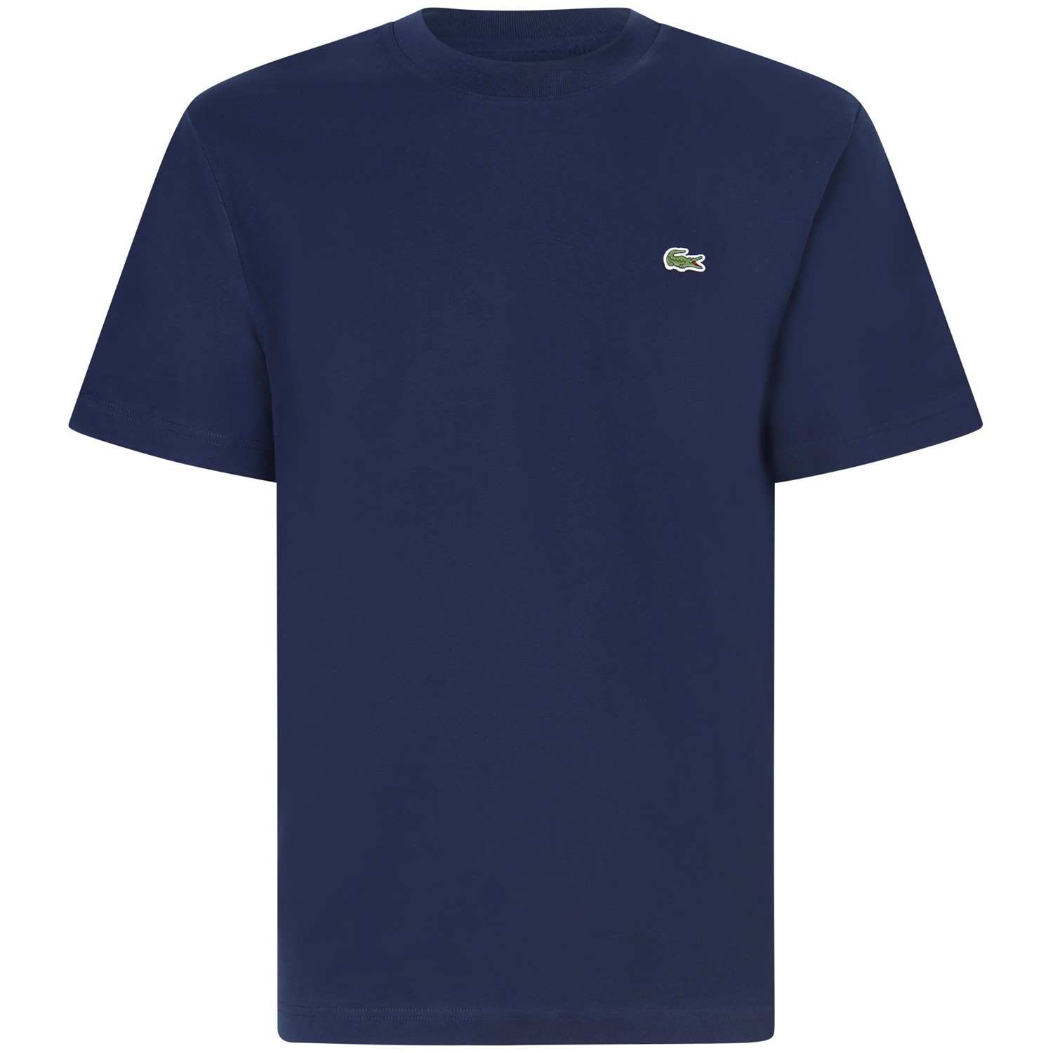 T-shirt blu con mini logo per uomo