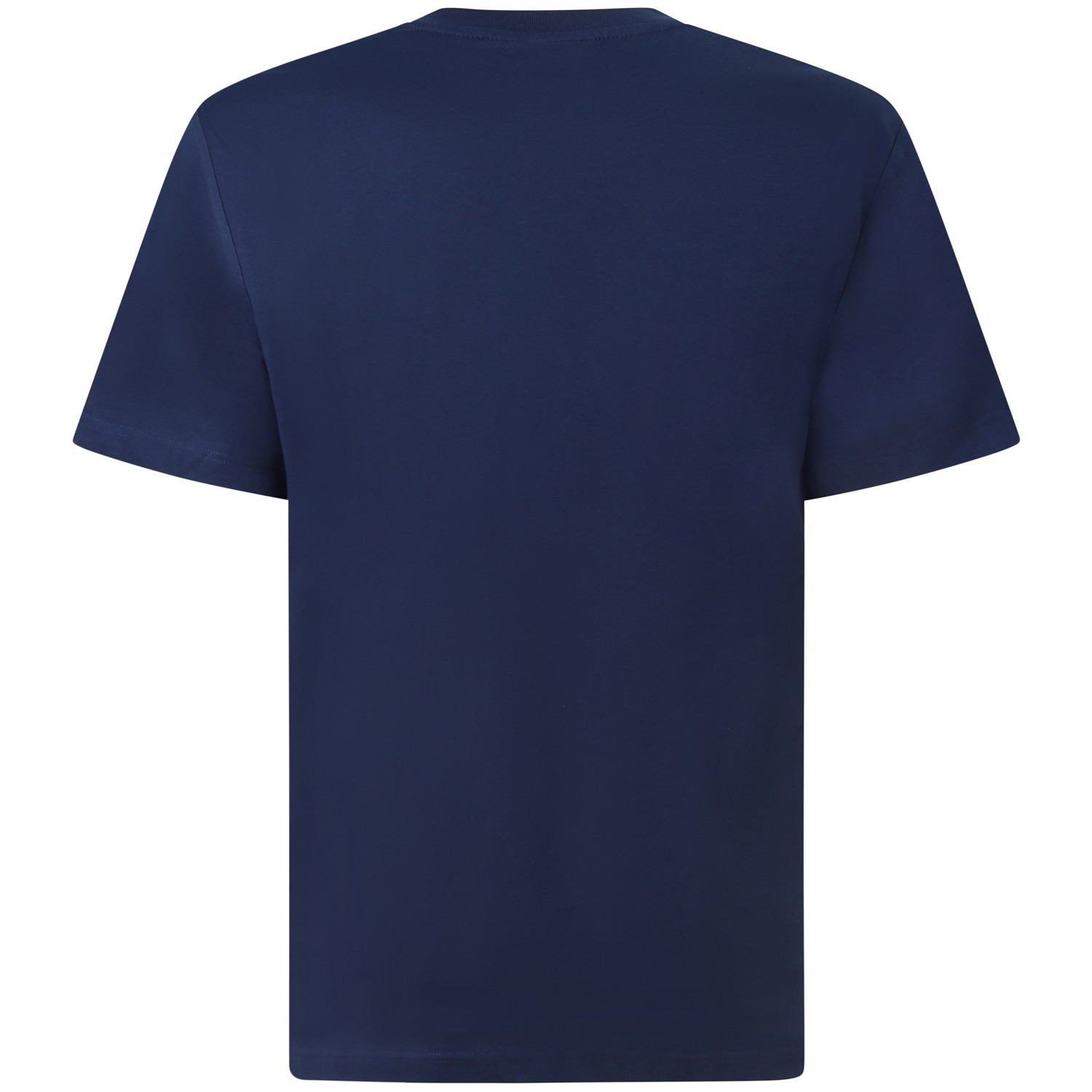 T-shirt blu con mini logo per uomo 2