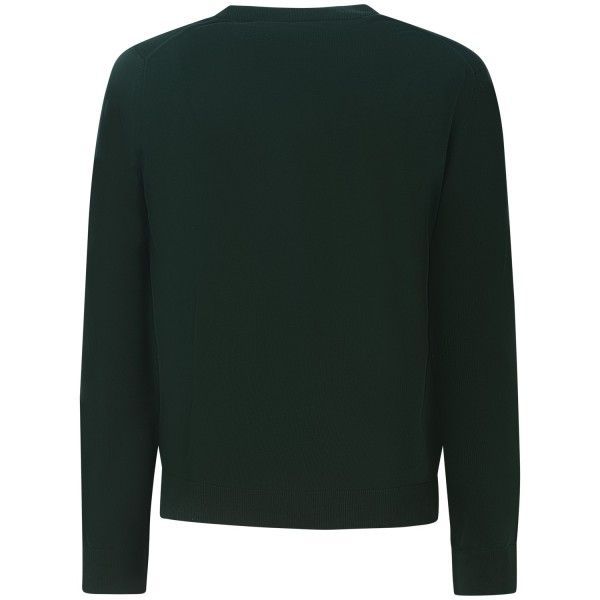 Maglione verde con mini logo per uomo