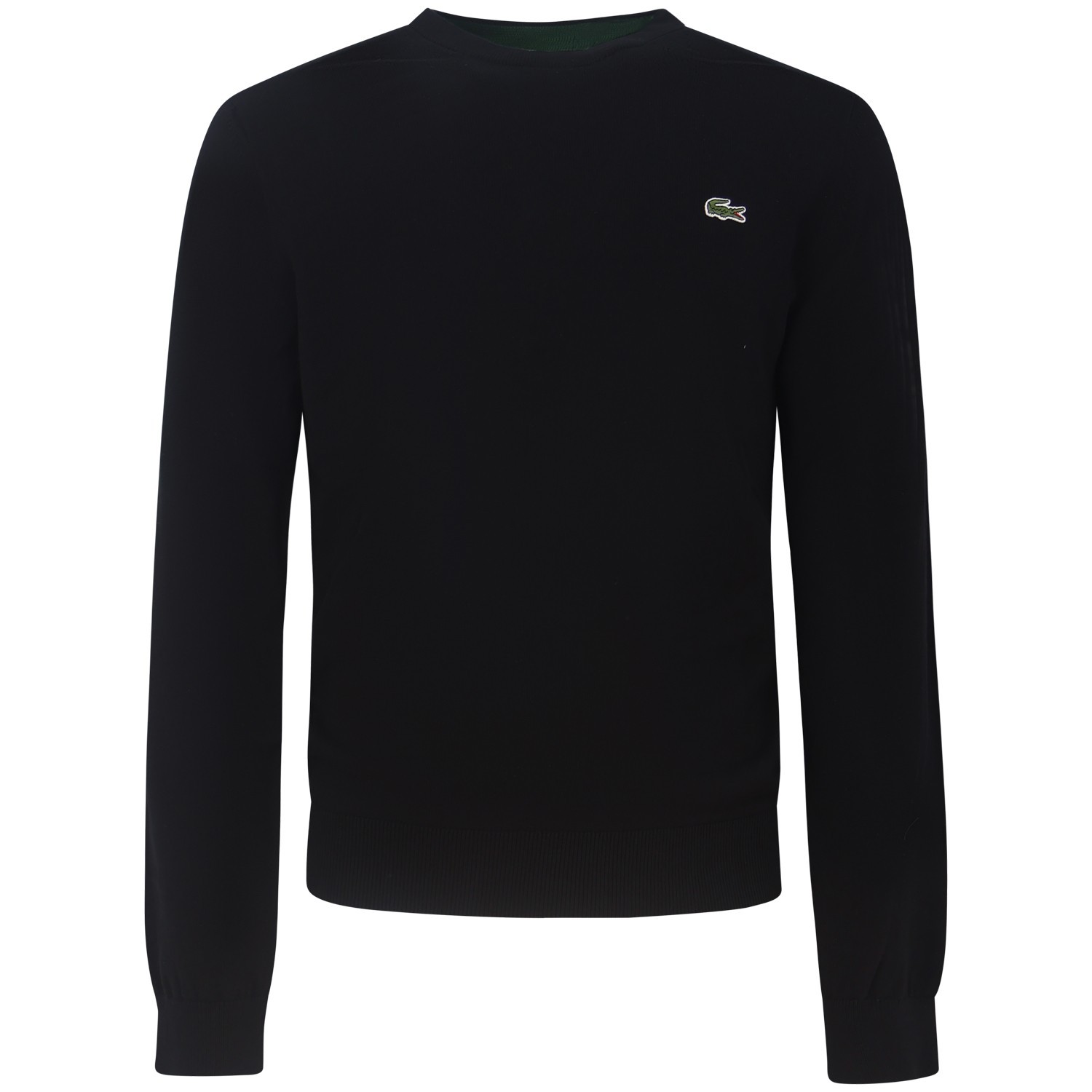 Maglione nero con mini logo per uomo
