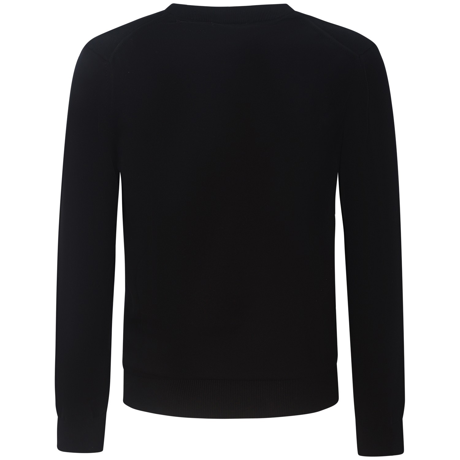 Maglione nero con mini logo per uomo 2