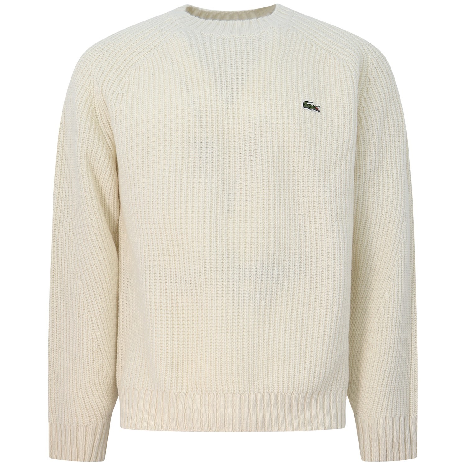 Maglione beige con mini logo per uomo