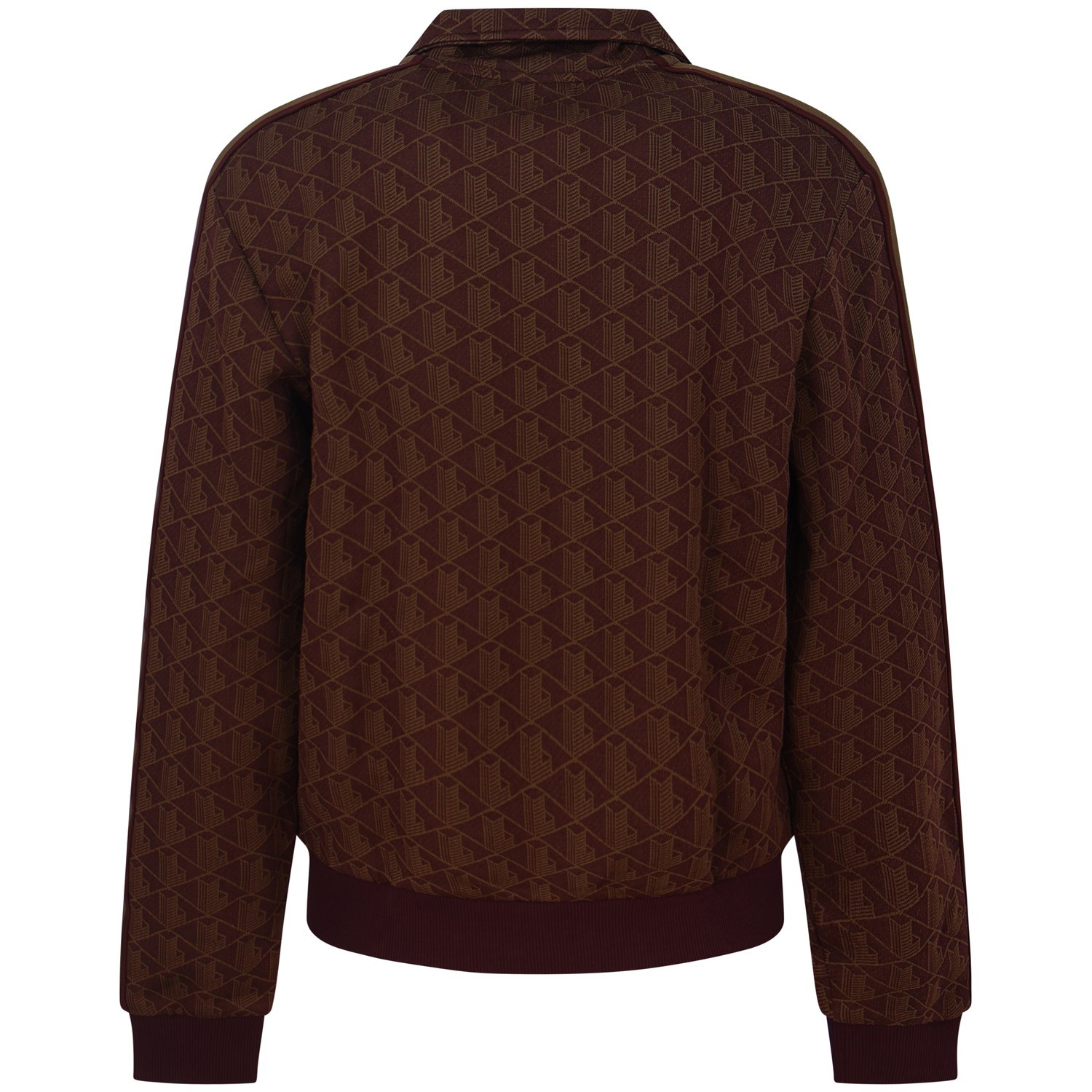Felpa bordeaux con logo all over per uomo 2