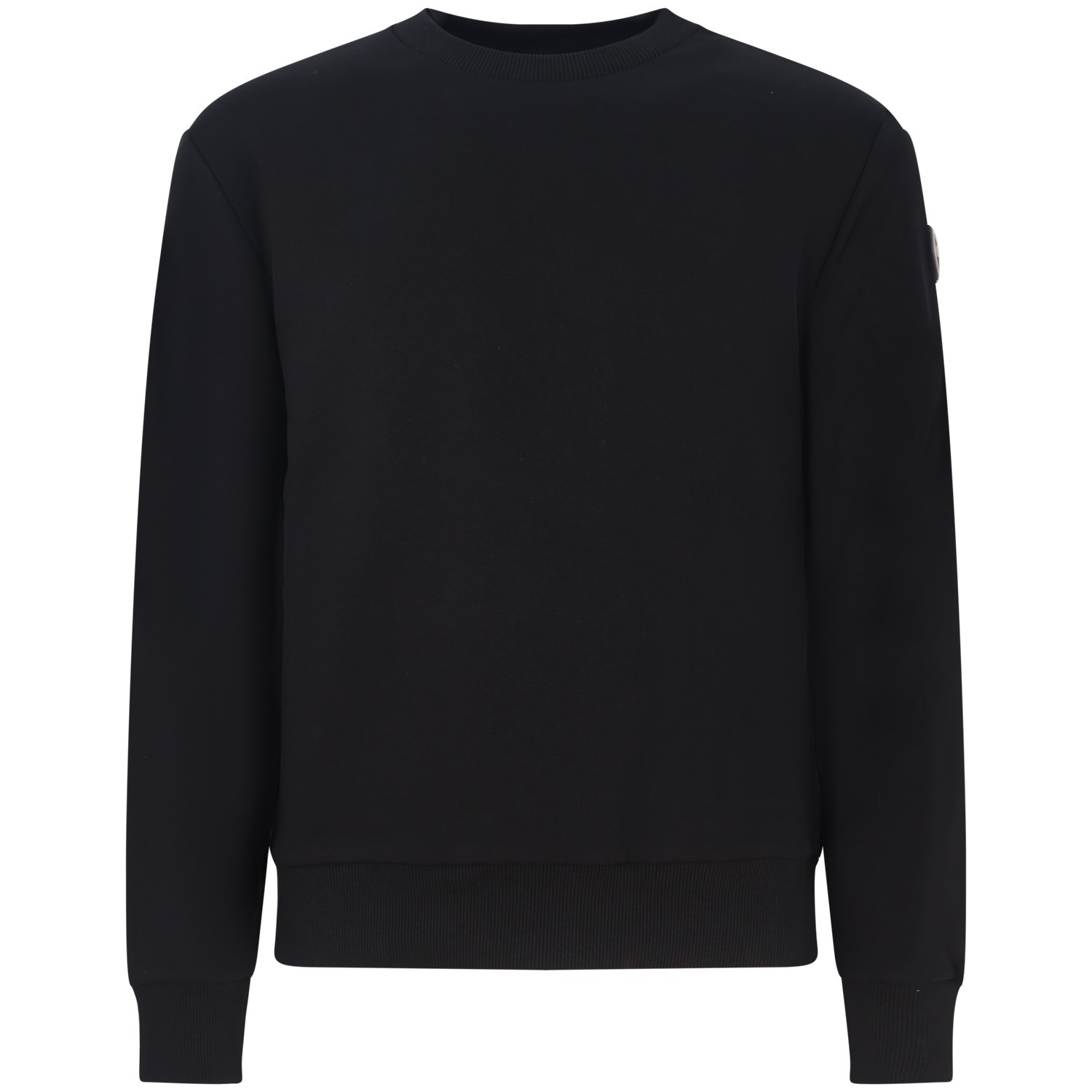 Felpa nera con mini logo per uomo