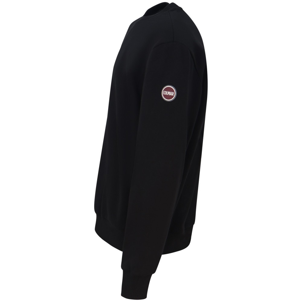 Felpa nera con mini logo per uomo