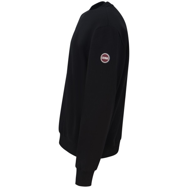 Felpa nera con mini logo per uomo