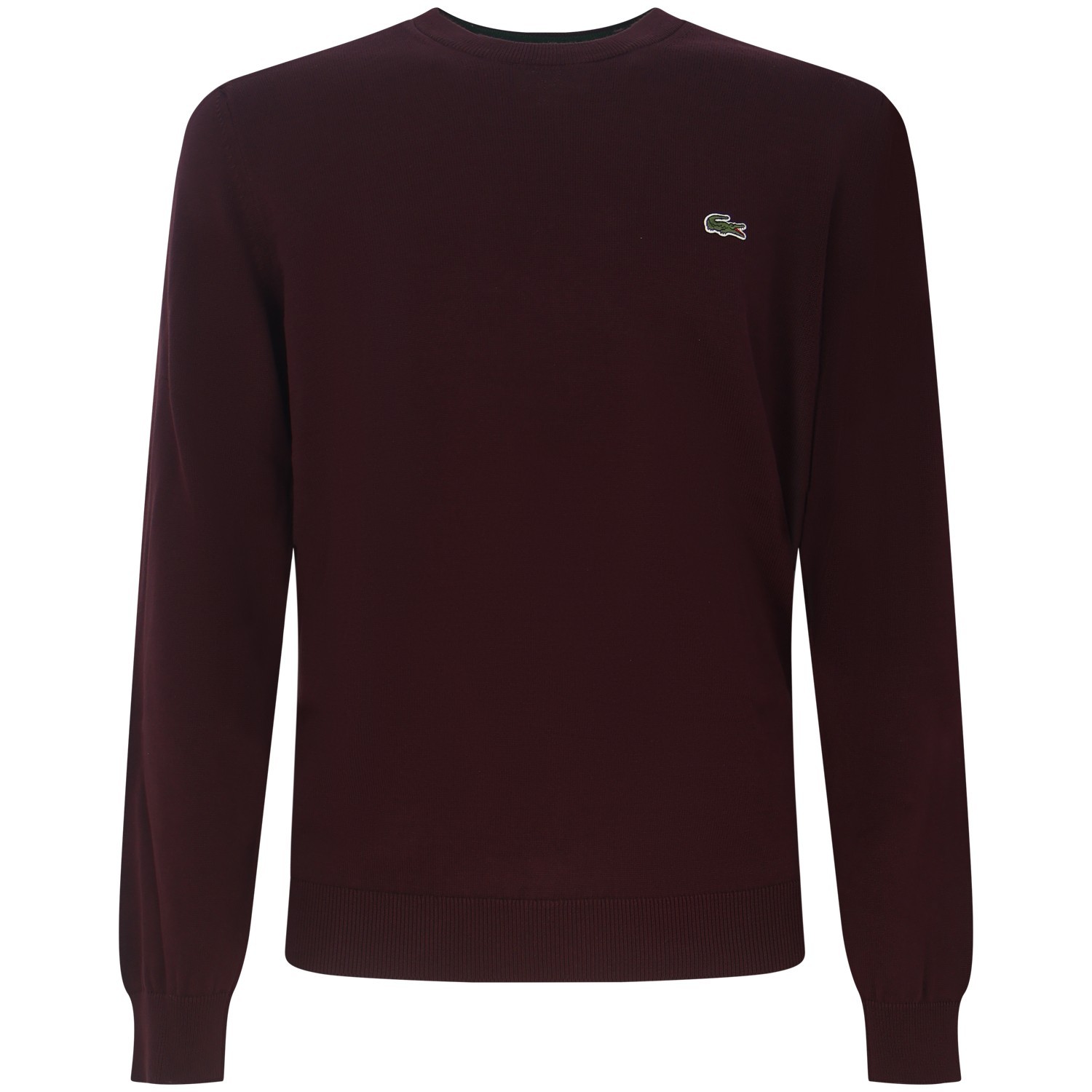 Maglione bordeaux con mini logo per uomo