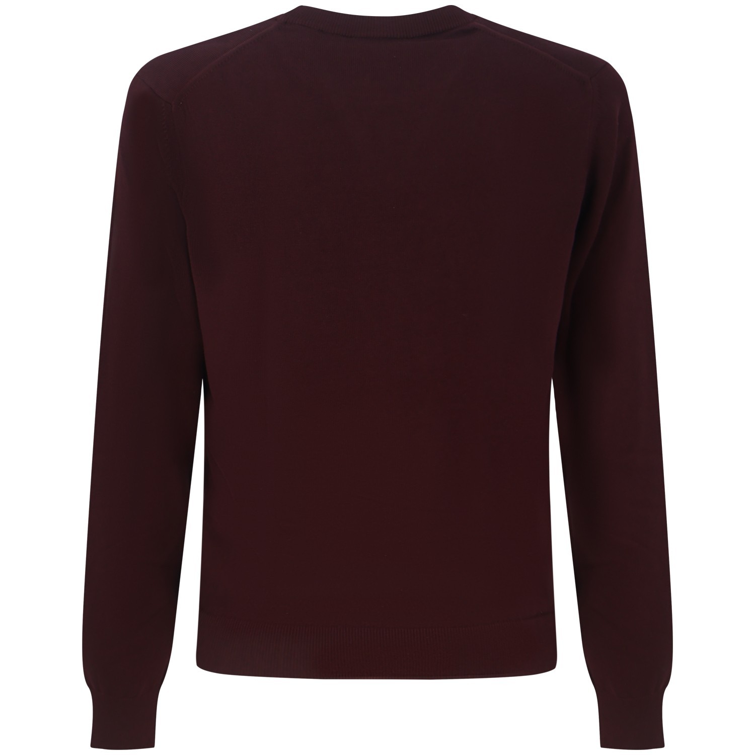 Maglione bordeaux con mini logo per uomo 2