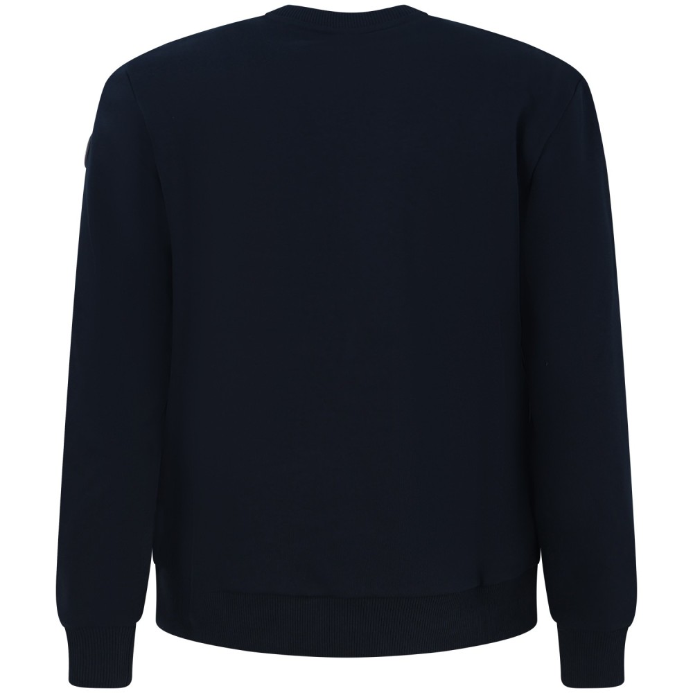 Felpa blu con mini logo per uomo