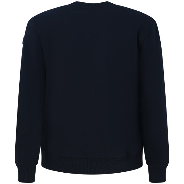 Felpa blu con mini logo per uomo