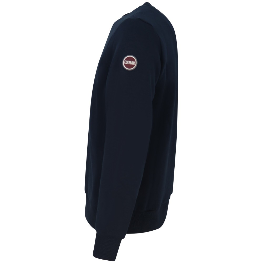 Felpa blu con mini logo per uomo
