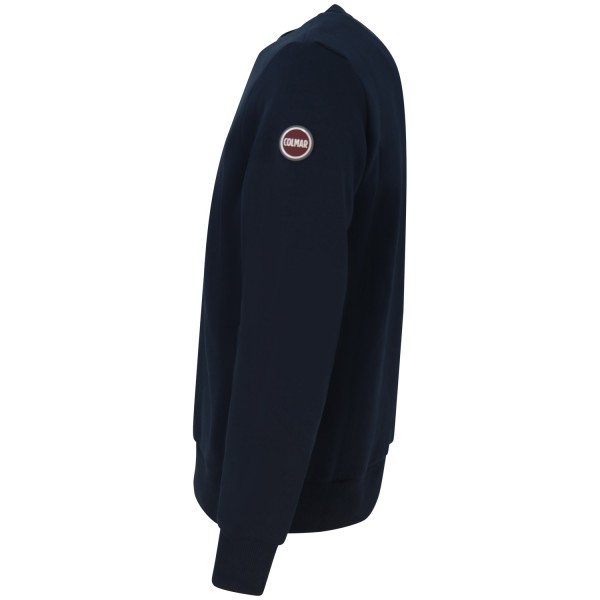 Felpa blu con mini logo per uomo