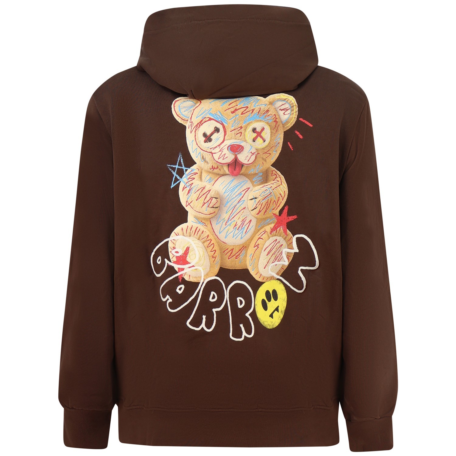 Felpa marrone con cappuccio per uomo 2