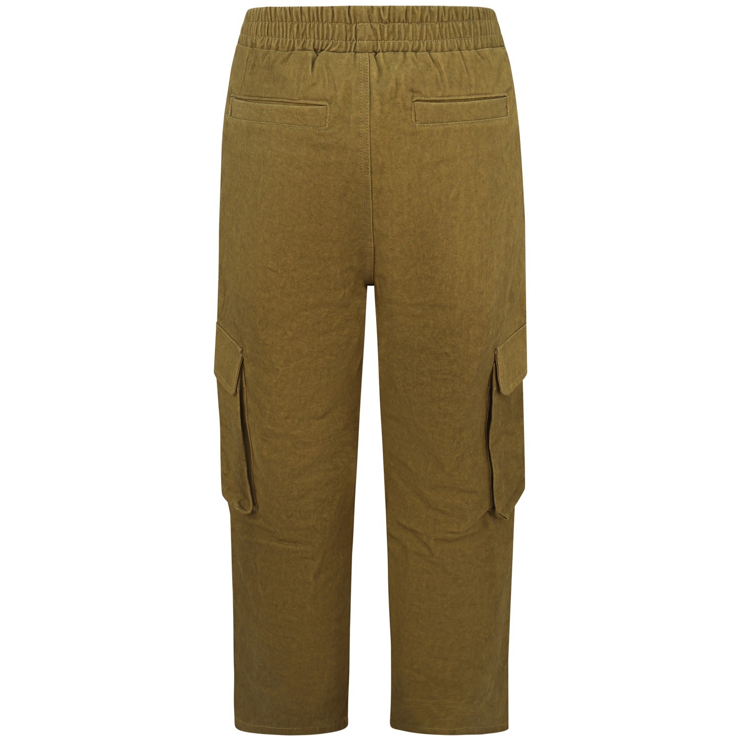 Pantalone con tasconi senape  per uomo 2