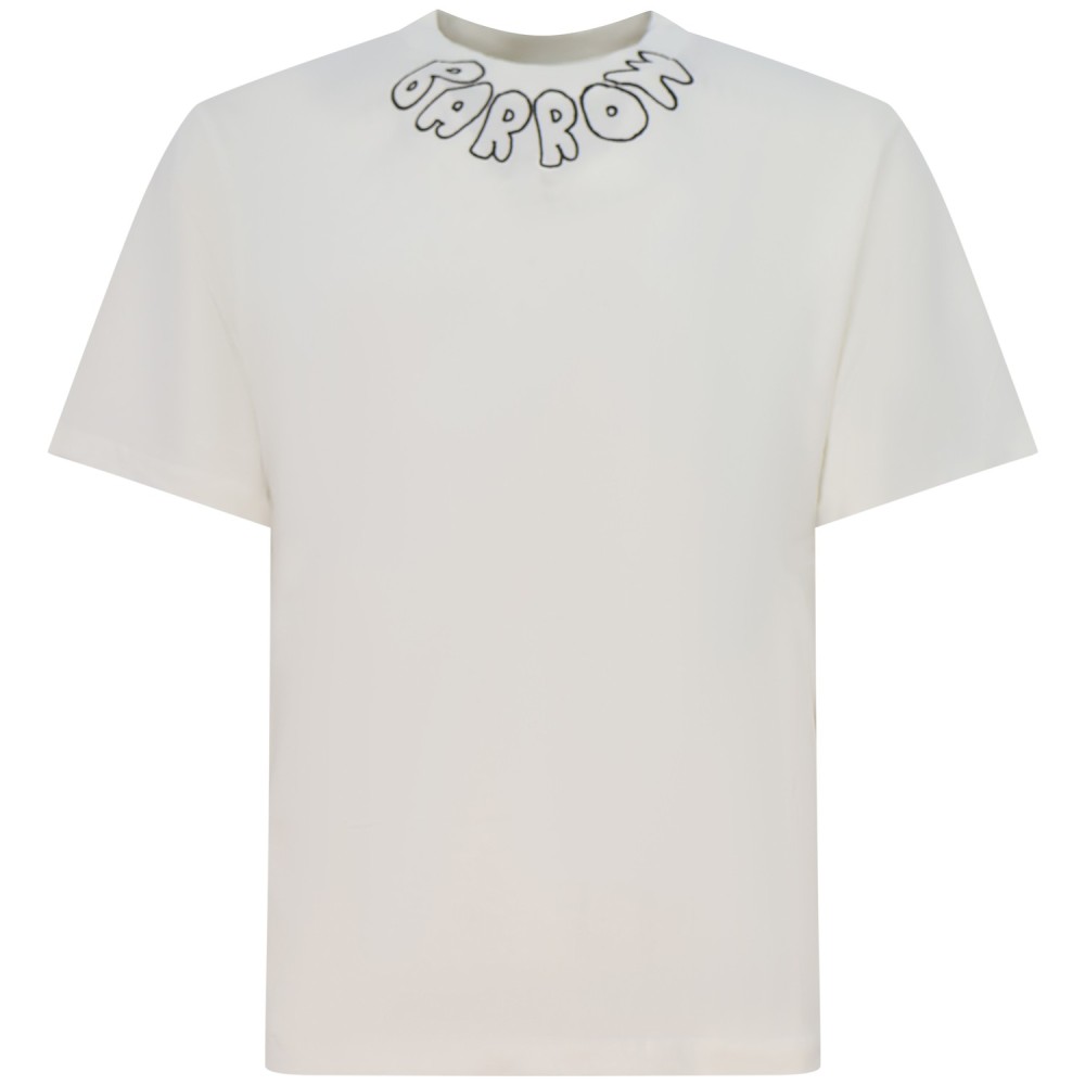 T-shirt bianca con stampa per uomo