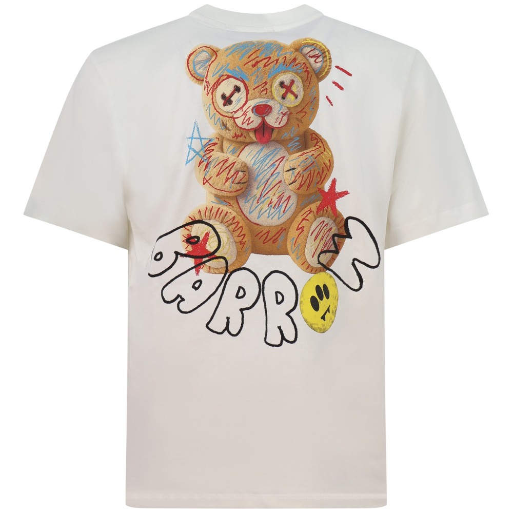T-shirt bianca con stampa per uomo
