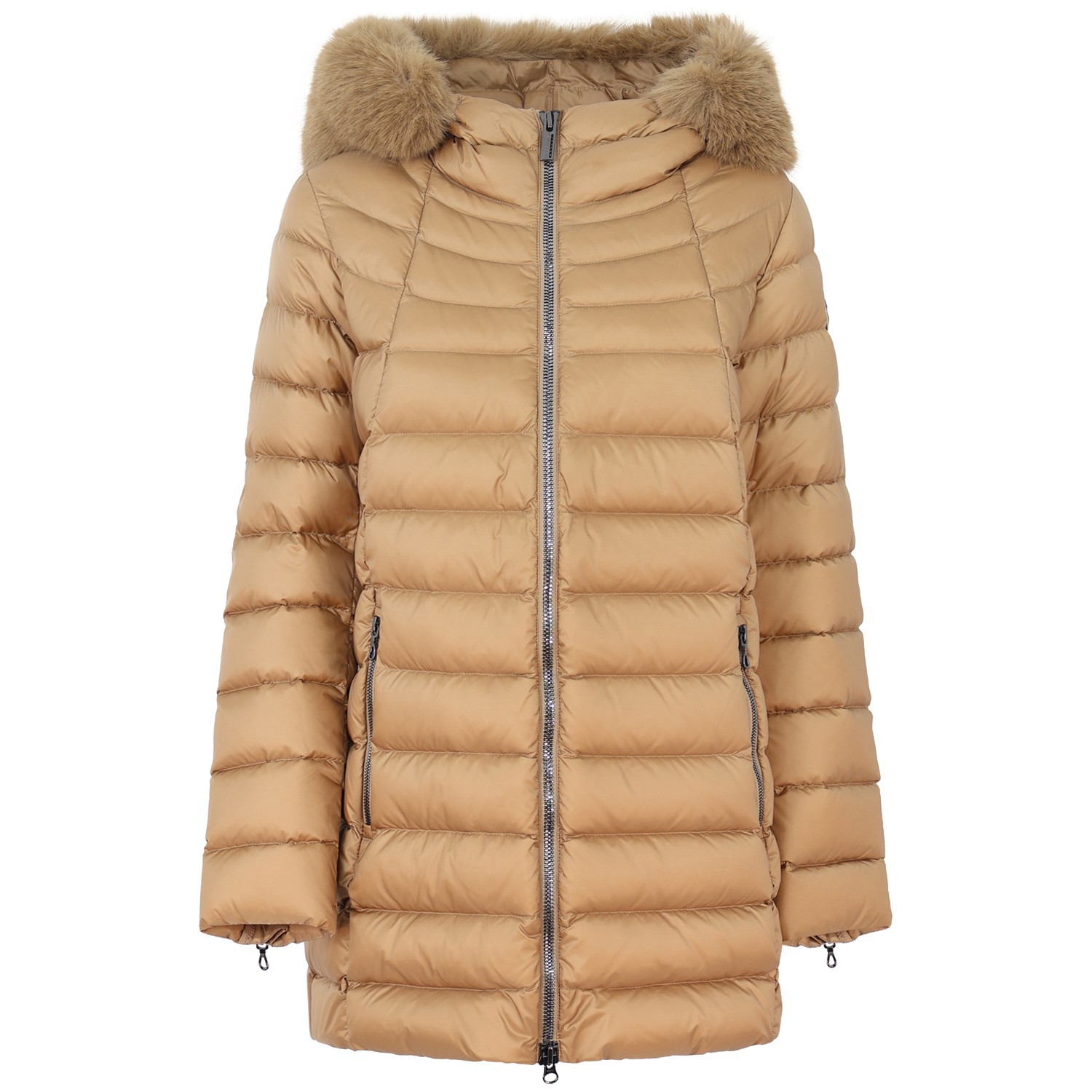 Piumino beige per donna