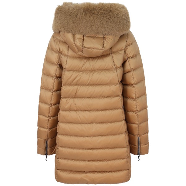Piumino beige per donna