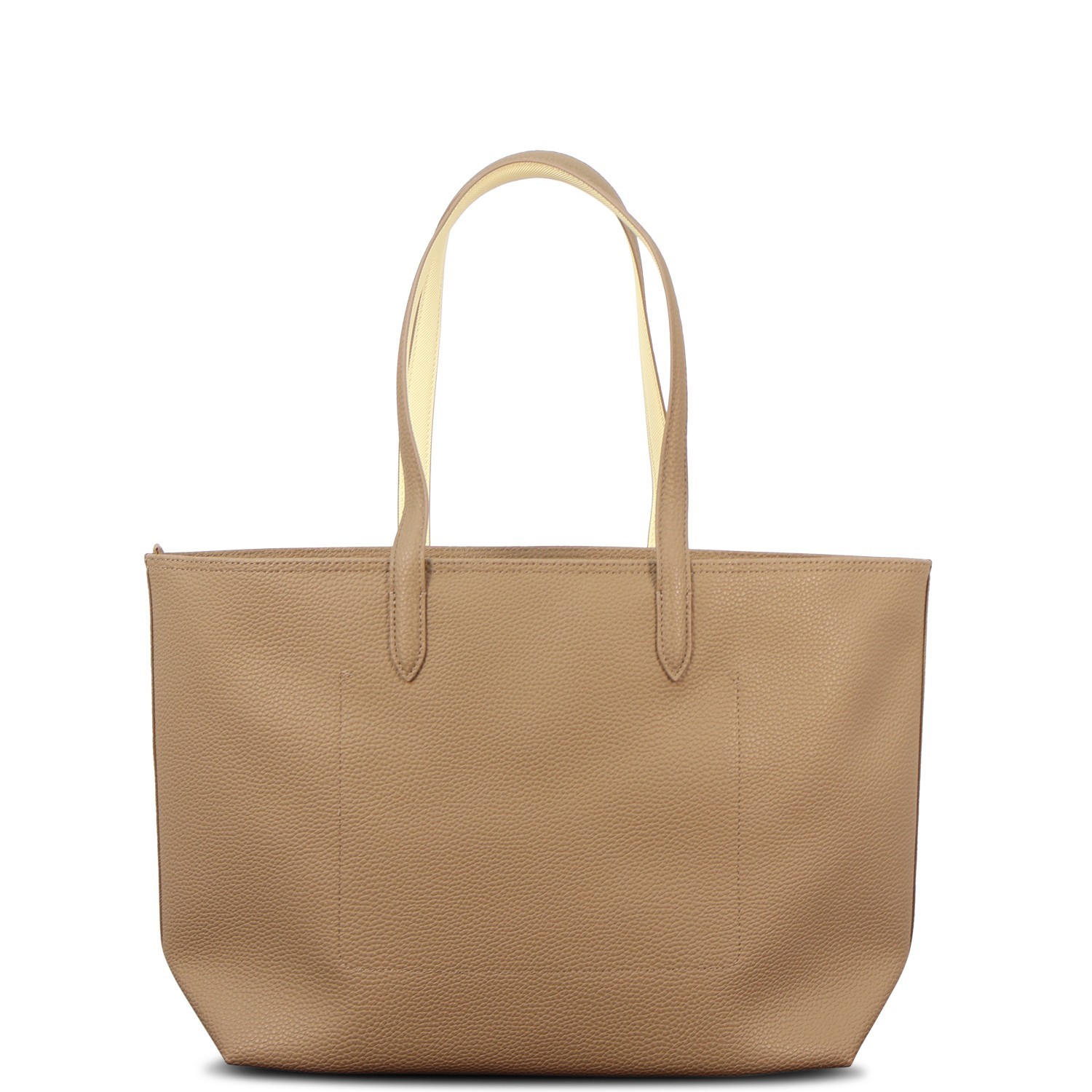 Borsa shopping beige per donna 2