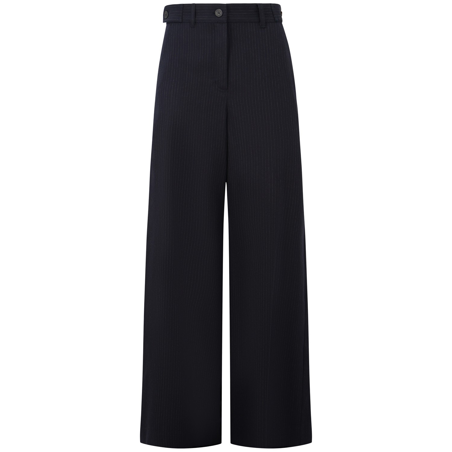 Pantalone blu gessato per donna
