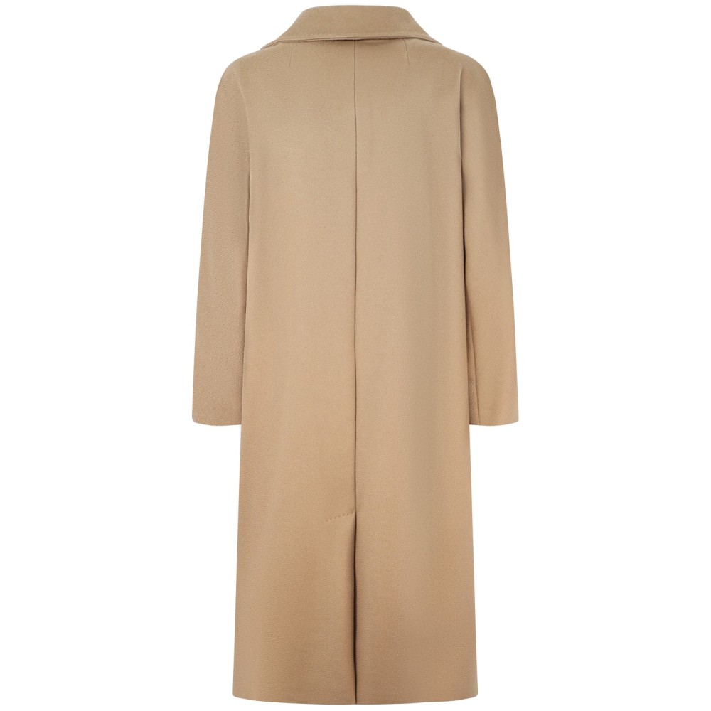 Cappotto doppio petto  bege per donna