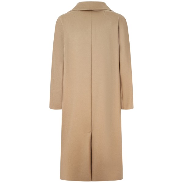 Cappotto doppio petto  bege per donna