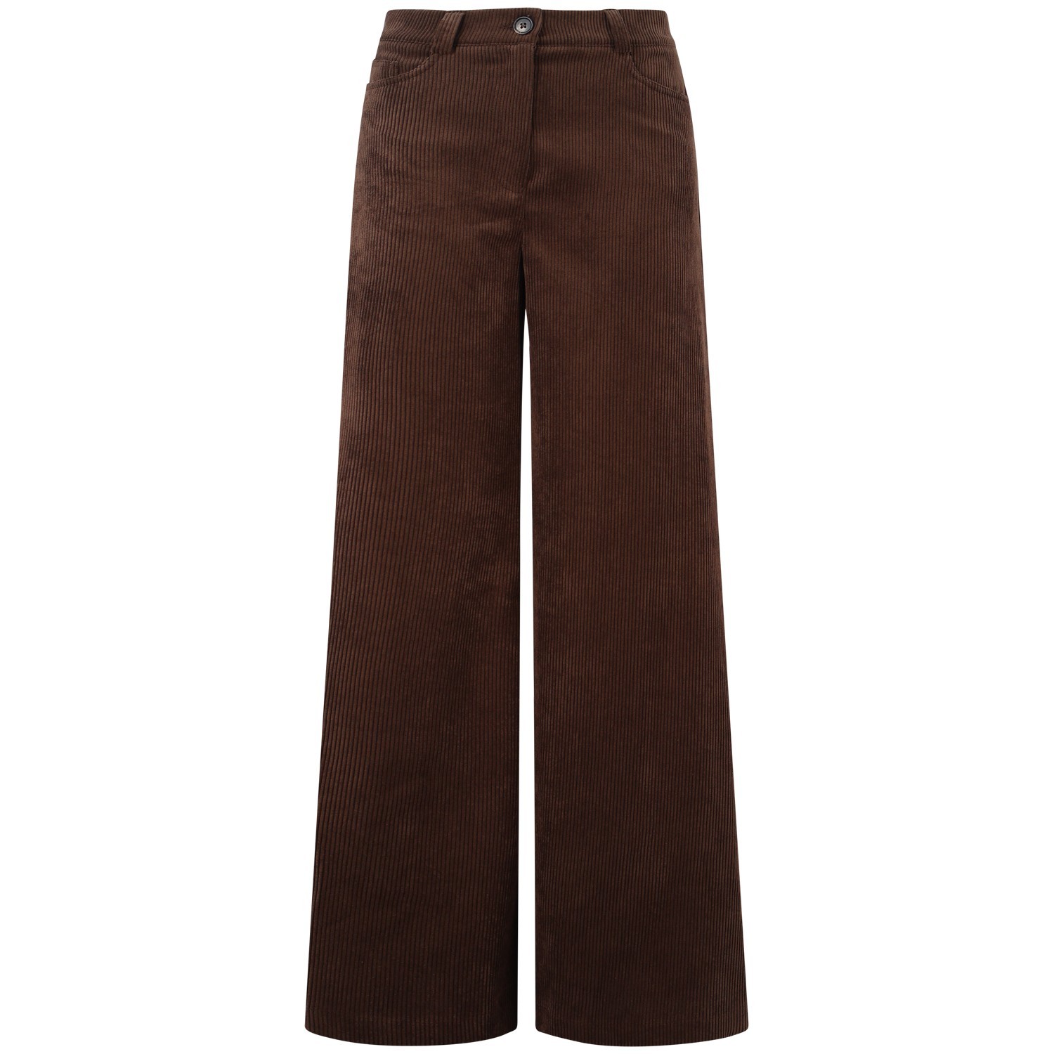 Pantalone marrone in velluto per donna