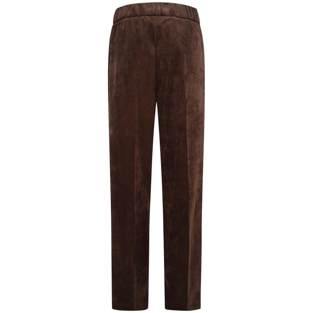 Pantalone marrone in velluto per donna