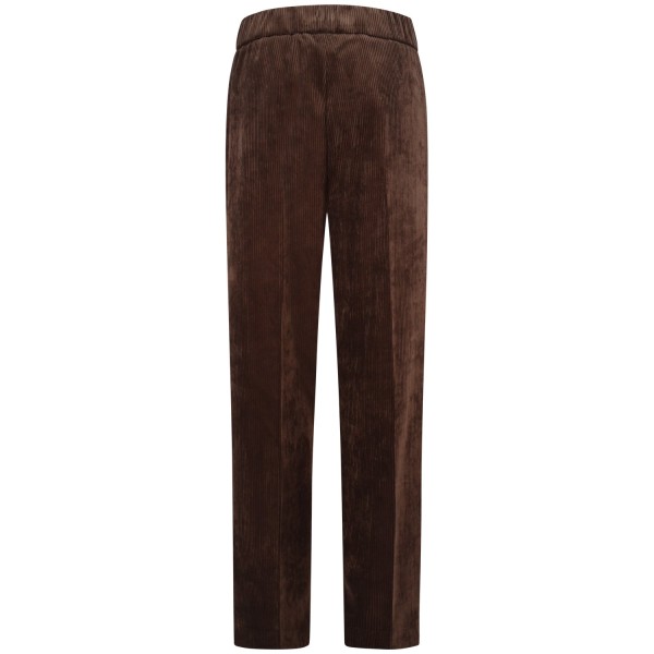 Pantalone marrone in velluto per donna