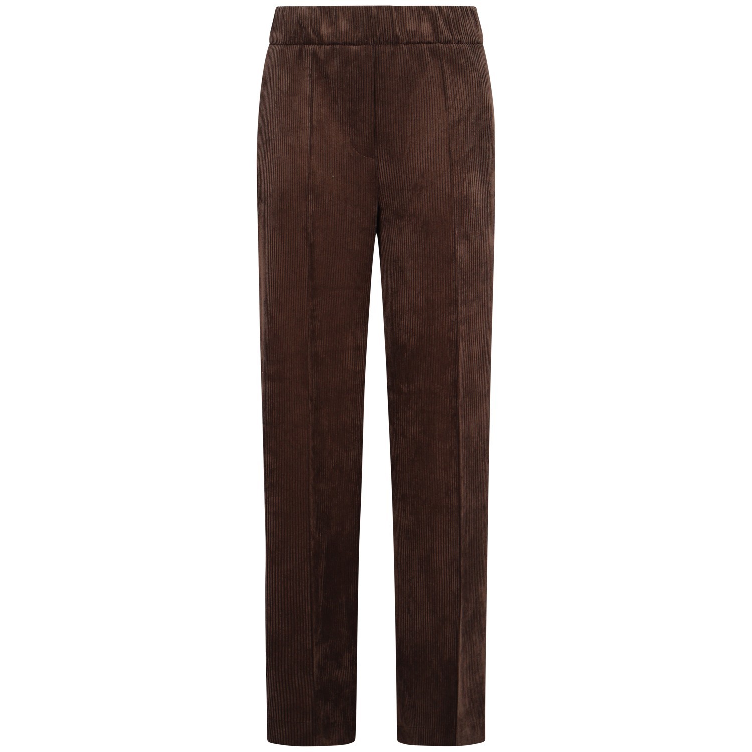 Pantalone marrone in velluto per donna