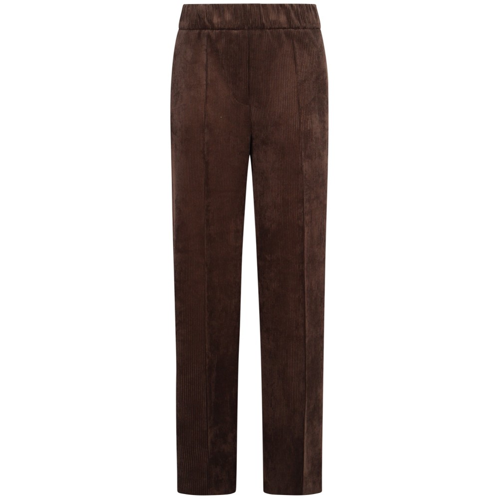 Pantalone marrone in velluto per donna