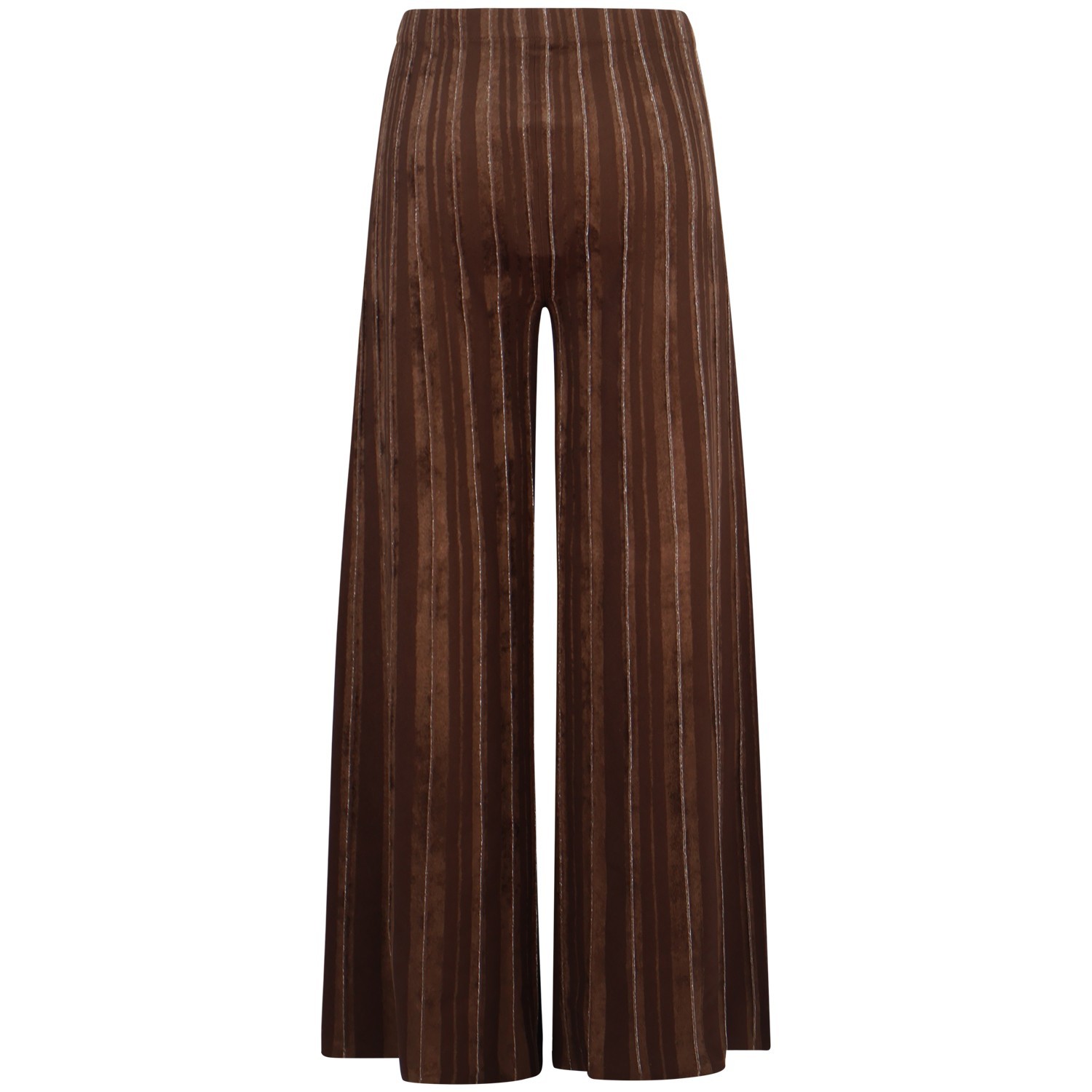 Pantalone marrone in lurex per donna 2