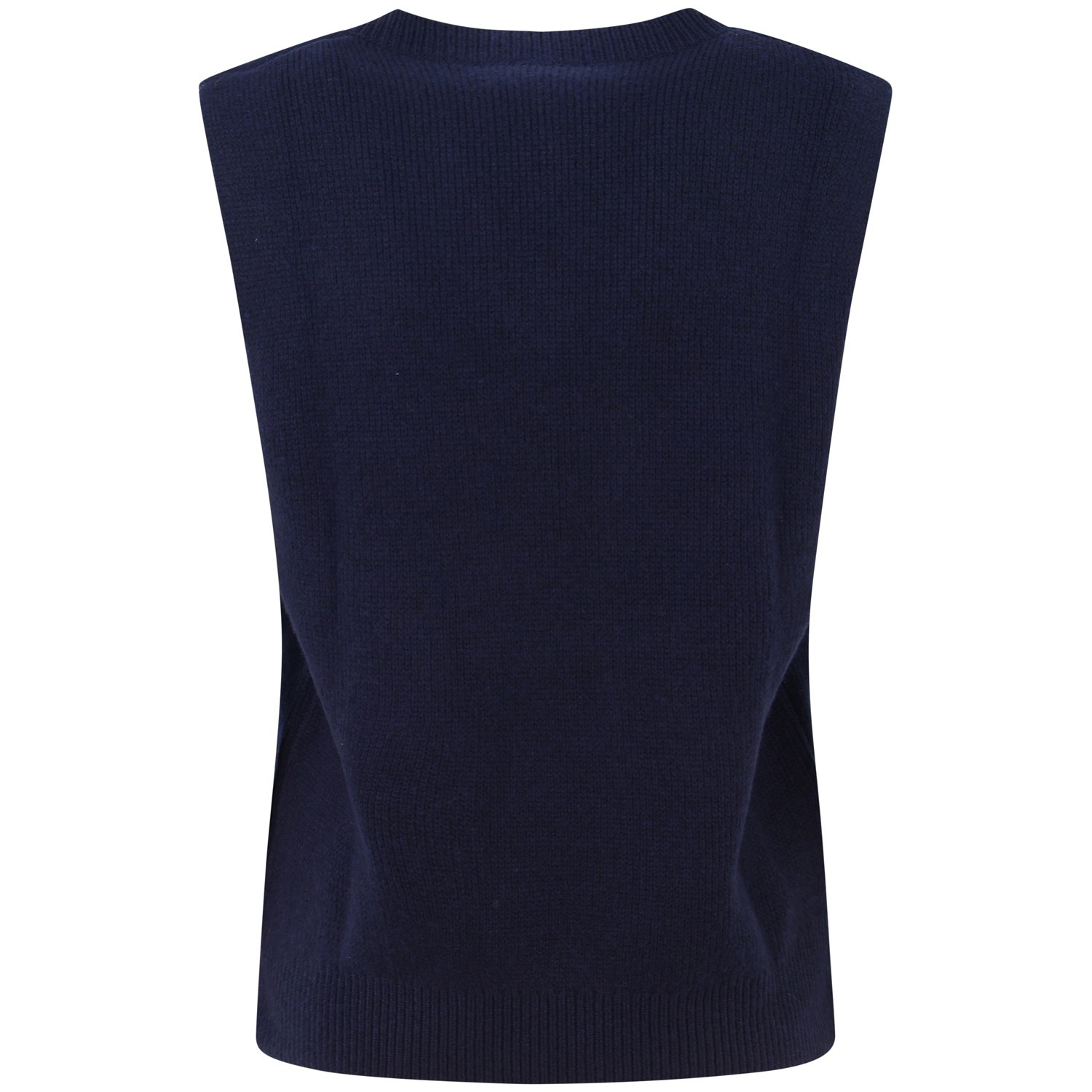 Gilet in maglia blu per donna 2