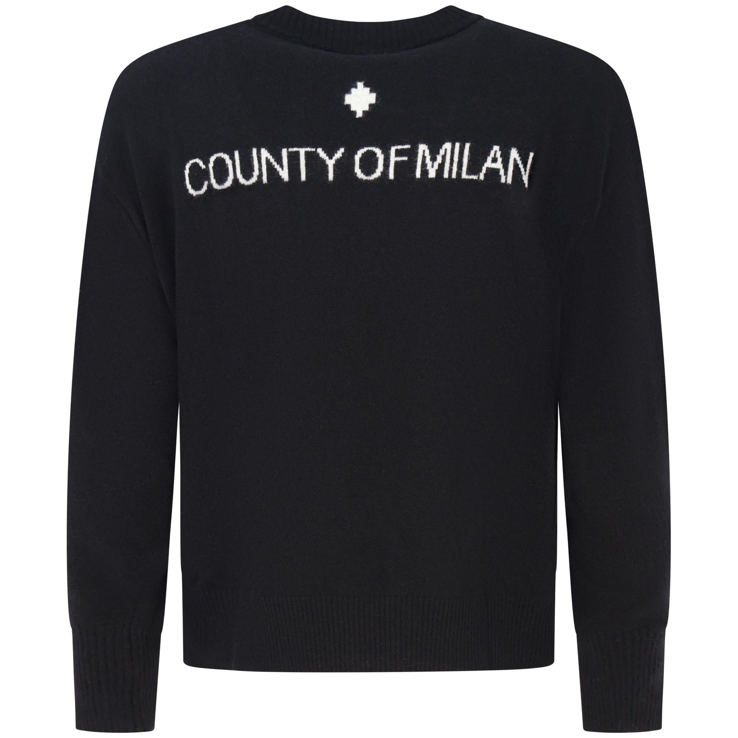 Maglione nero con mini logo laterale  per uomo 2