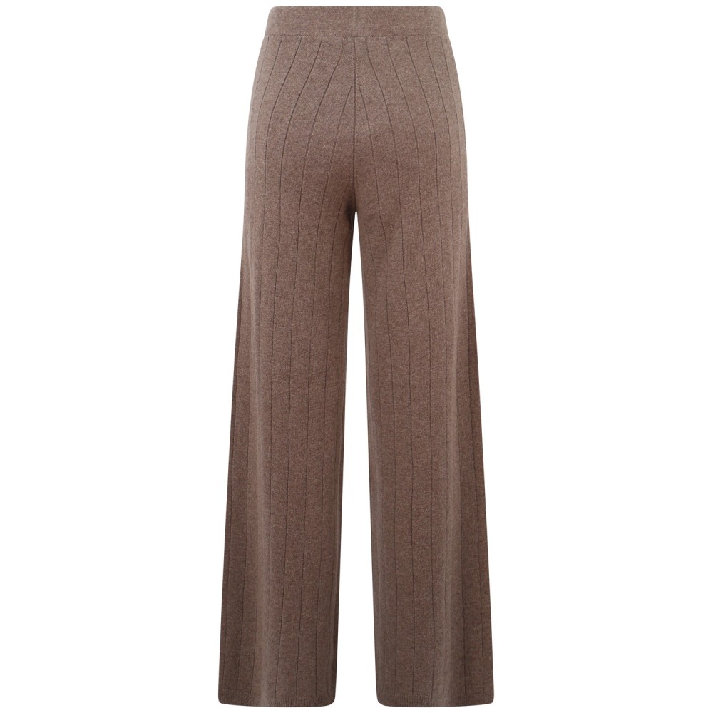 Pantalone in maglia visone per donna