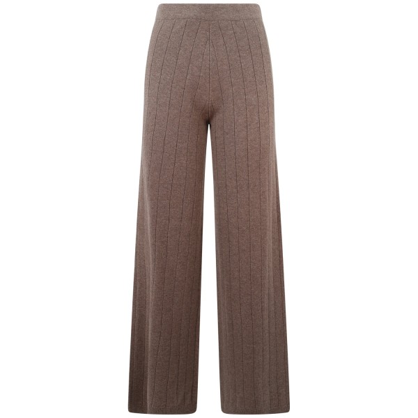Pantalone in maglia visone per donna