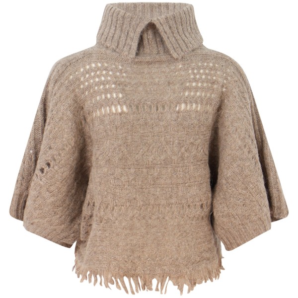 Maglione beige per donna