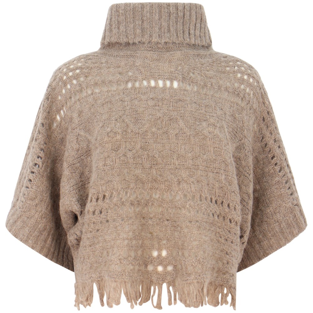 Maglione beige per donna