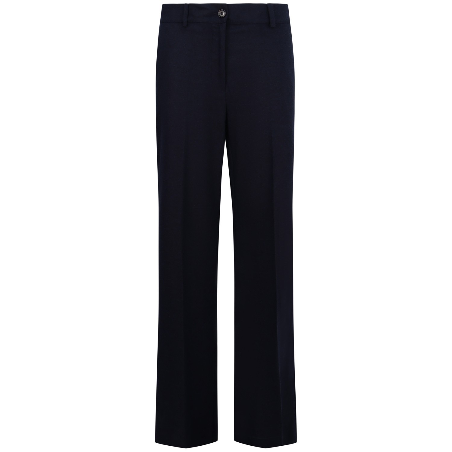 Pantalone in lana blu per donna