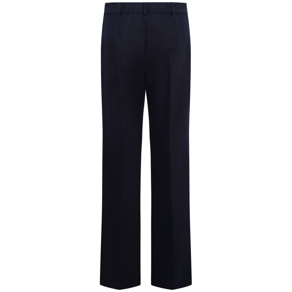 Pantalone in lana blu per donna