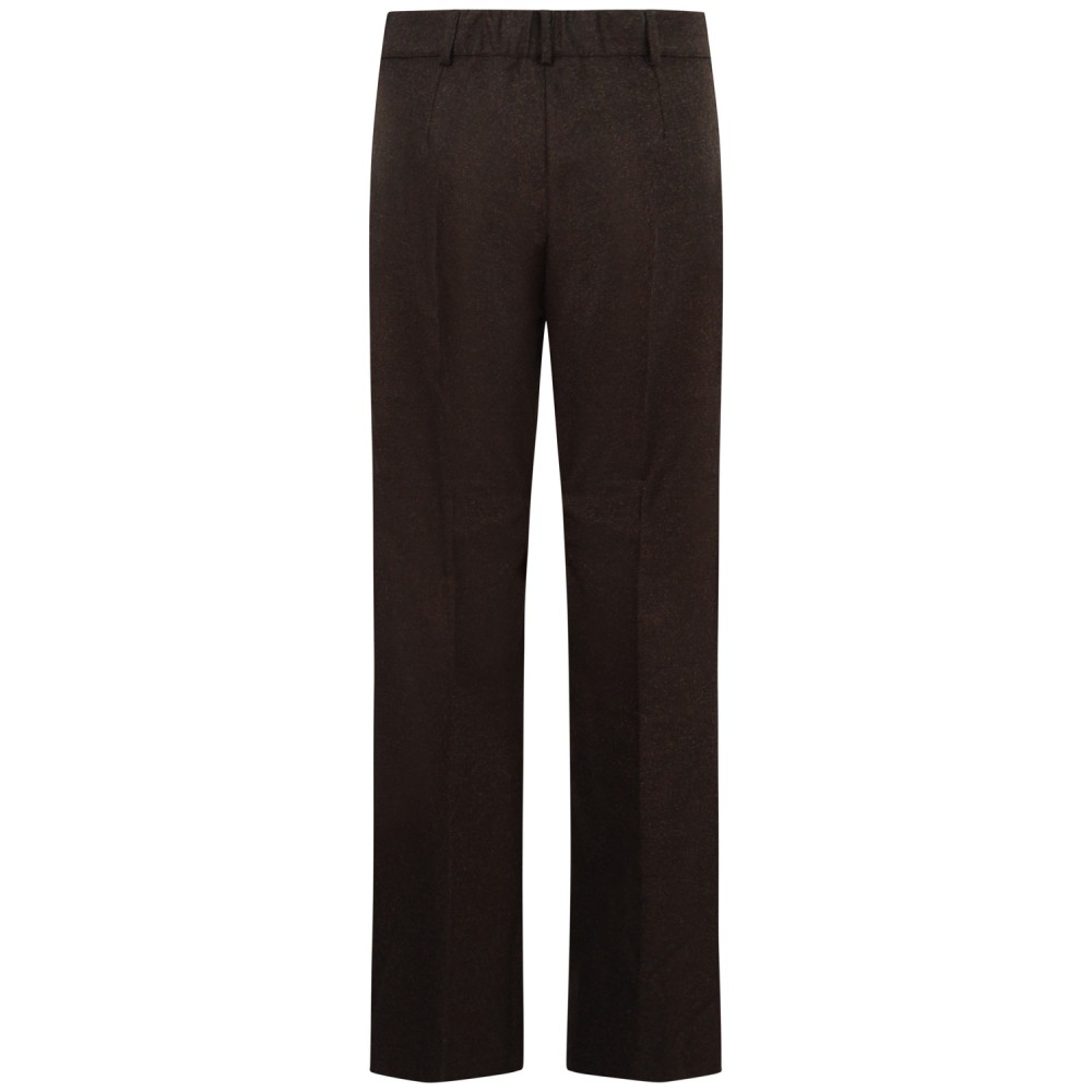 Pantalone in lana marrone per donna