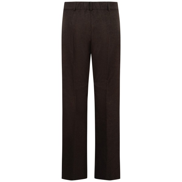 Pantalone in lana marrone per donna