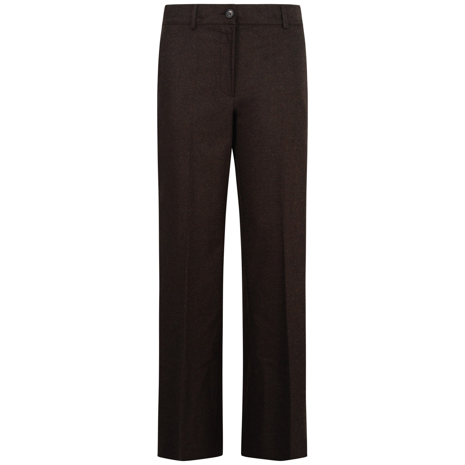 Pantalone in lana marrone per donna 2