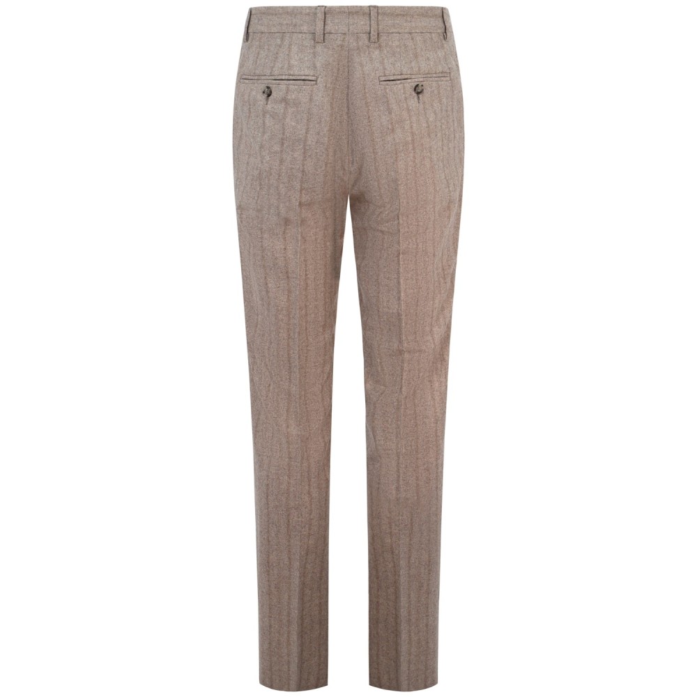Completo beige gessato per uomo