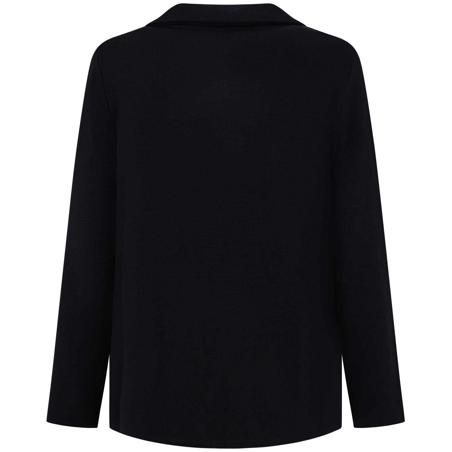 Giacca blu in maglia per uomo 2