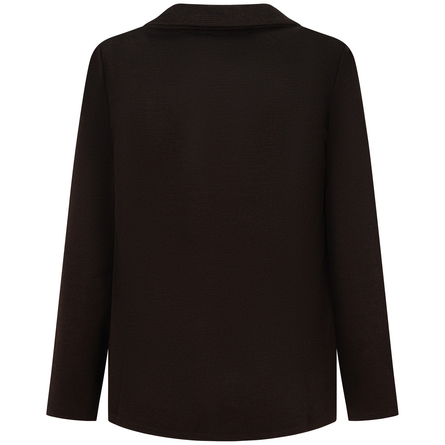 Giacca marrone in maglia per uomo 2