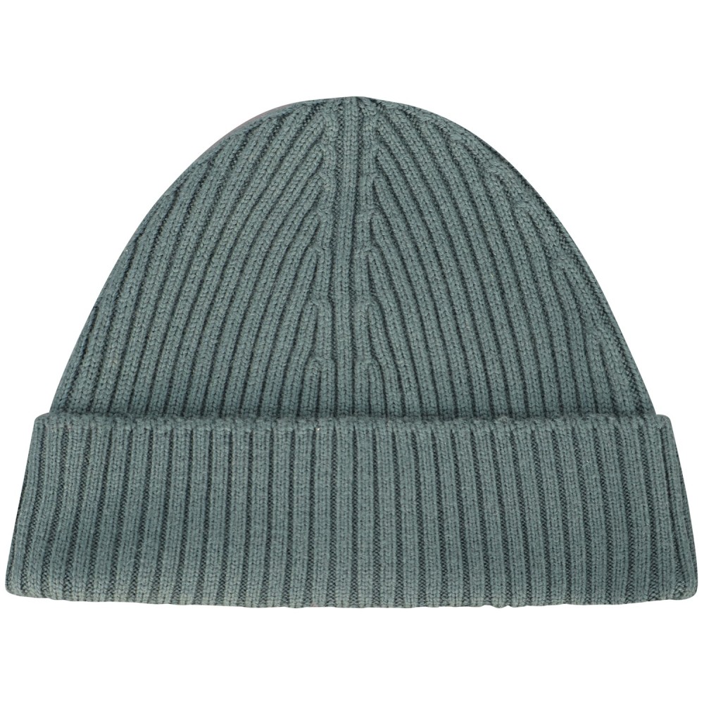 Cappello verde con mini logo per uomo